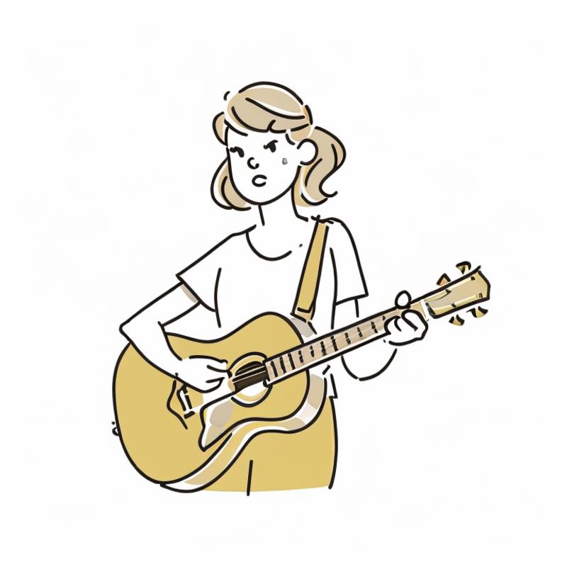 387011-2370912091-taylor swift, guitar, white background, simple outline, _lora_Japanese_style_Minimalist_Line_Illustrations_0.85_.png